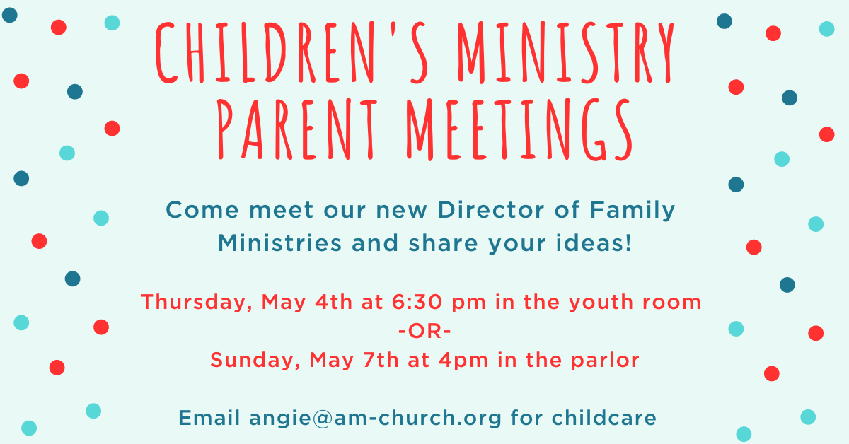 Children’s Ministry Parent Meeting